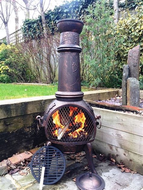 This is a neat chiminea for all types of garden - and its open. . Best chiminea for heat
